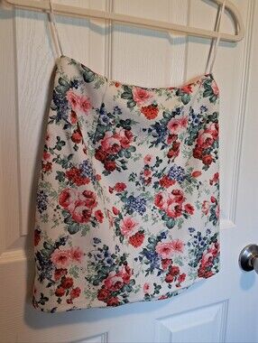 Floral Mini Skirt